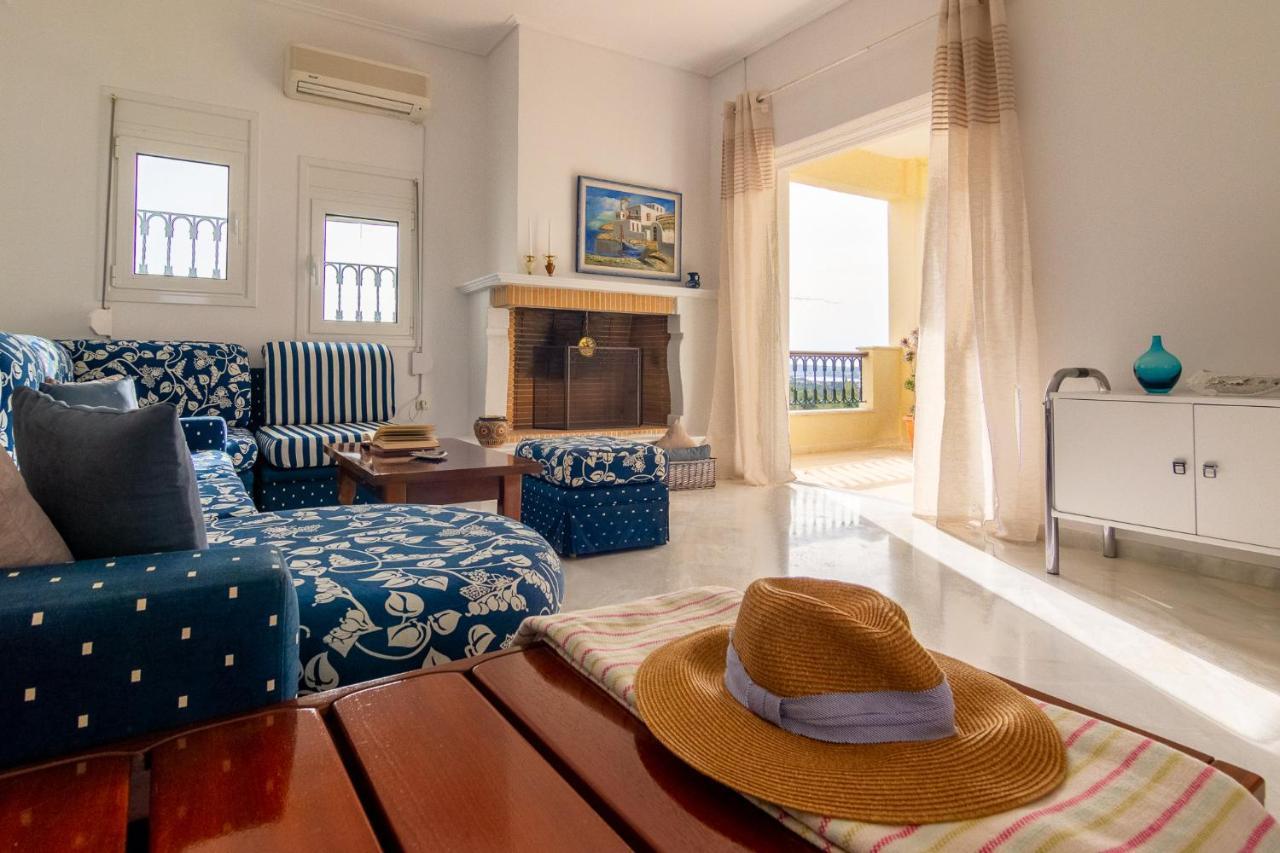 House With Amazing Ocean View And Patio - Pool Villa Порто Хели Екстериор снимка